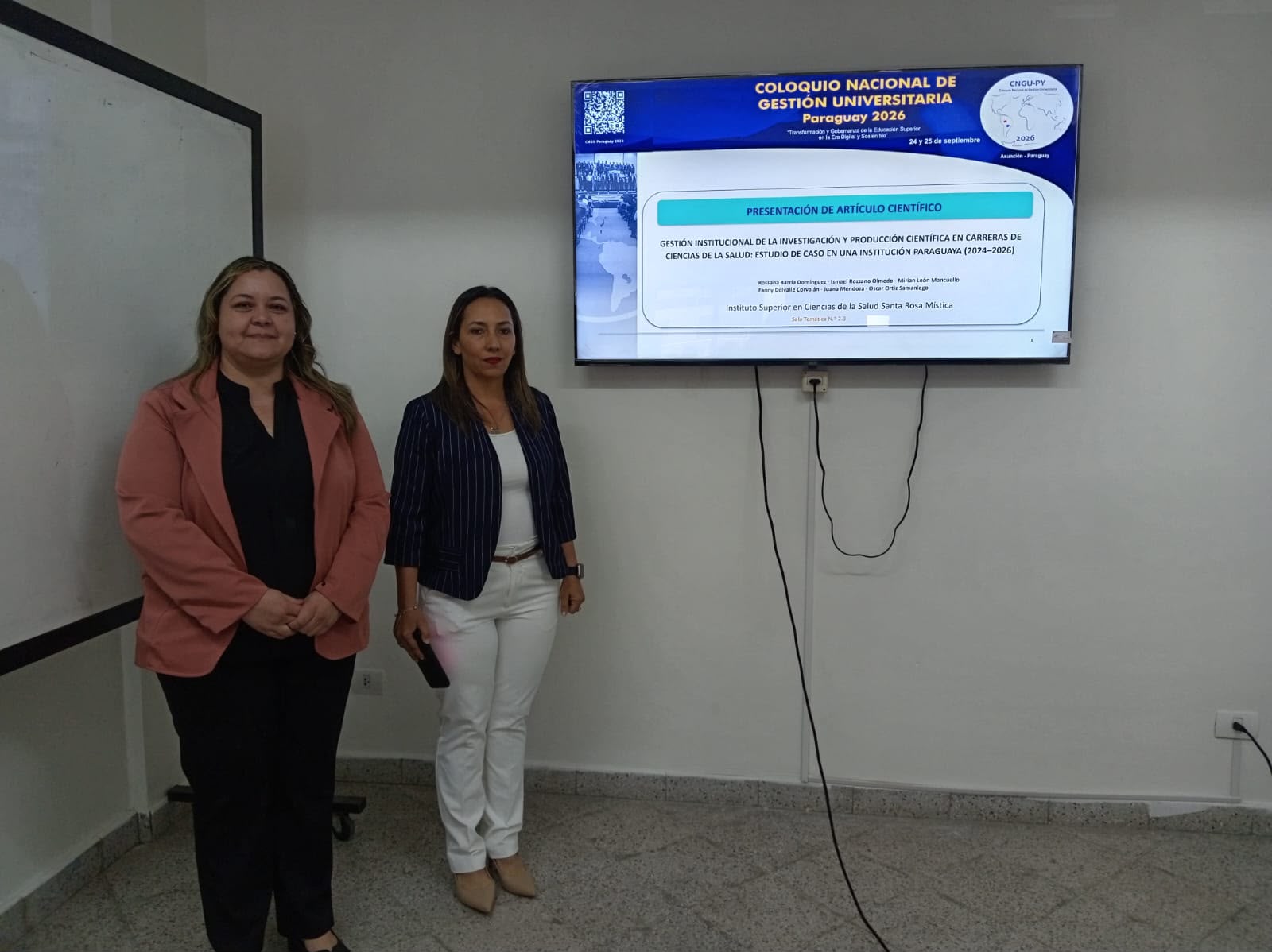 Docentes del Instituto Santa Rosa Mística presentaron una investigación sobre producción científica