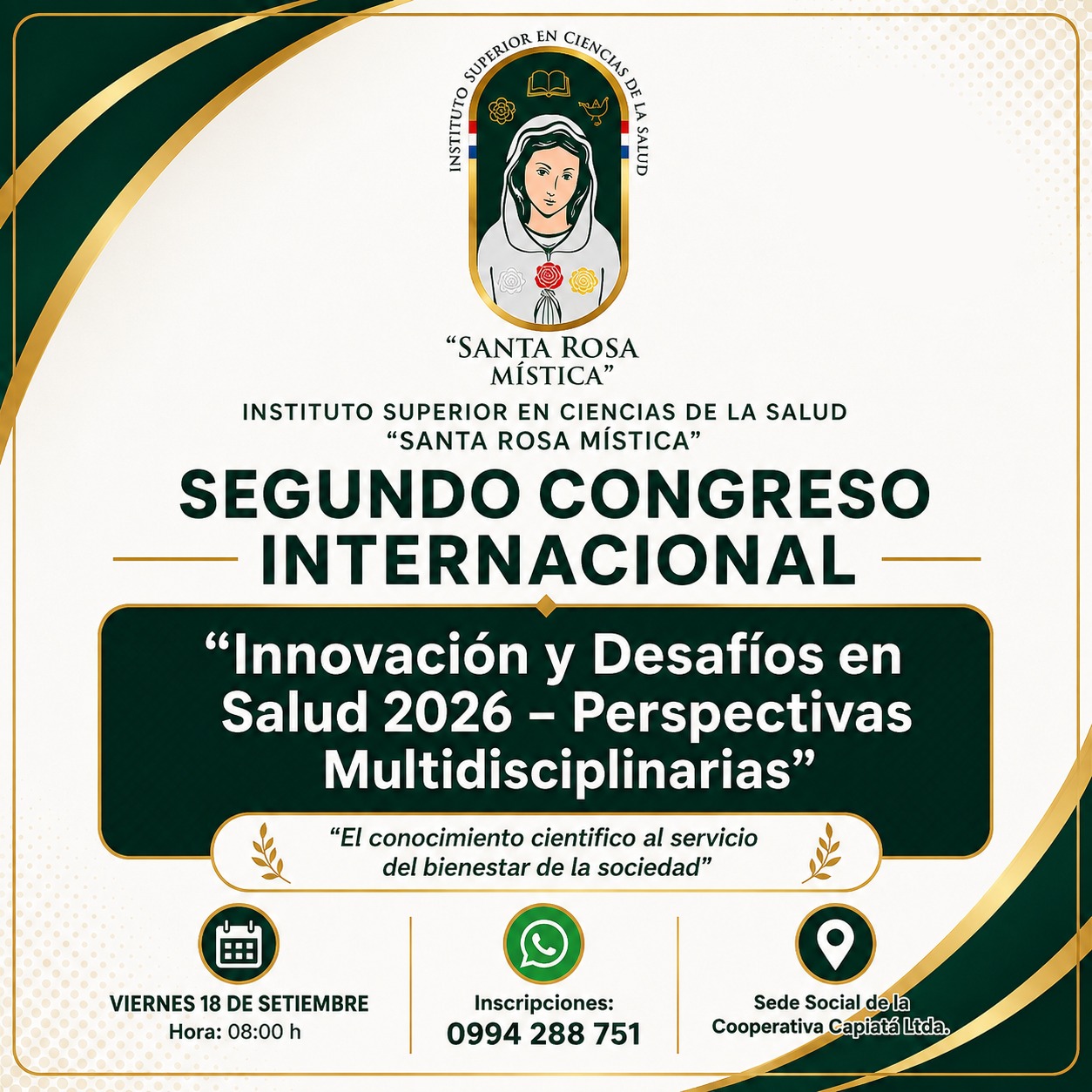 ISRM realizará su Segundo Congreso Internacional sobre innovación y desafíos en salud